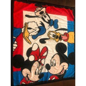 Vintage Disney Acrylic Thermal Blanket Sleep Sac Mickey Pluto Minnie